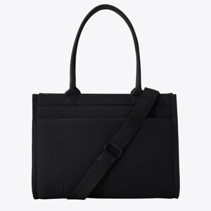 BEIS The Book Tote In Black Convertible Shoulder Tote with Detachable Strap